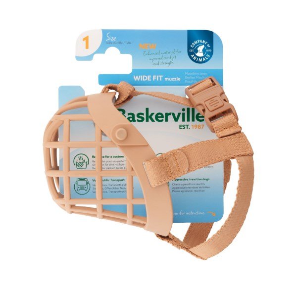 Baskerville Wide Fit Muzzle Size 1