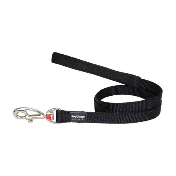 Red Dingo Classic Black Dog Lead Large