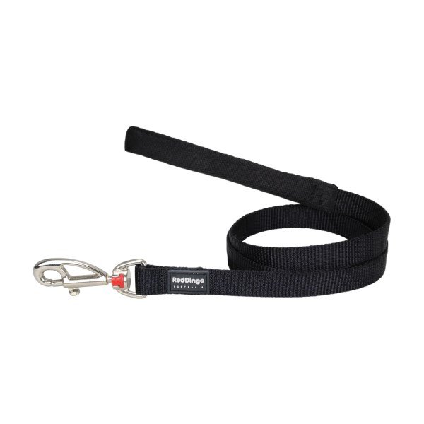 Red Dingo Classic Black Dog Lead Small