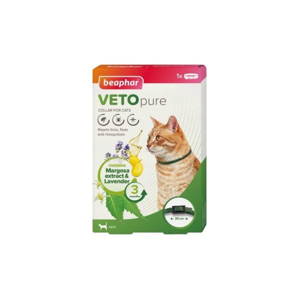 Beaphar VETOpure Plant-Based Protection Flea Collar for Cats 35cm