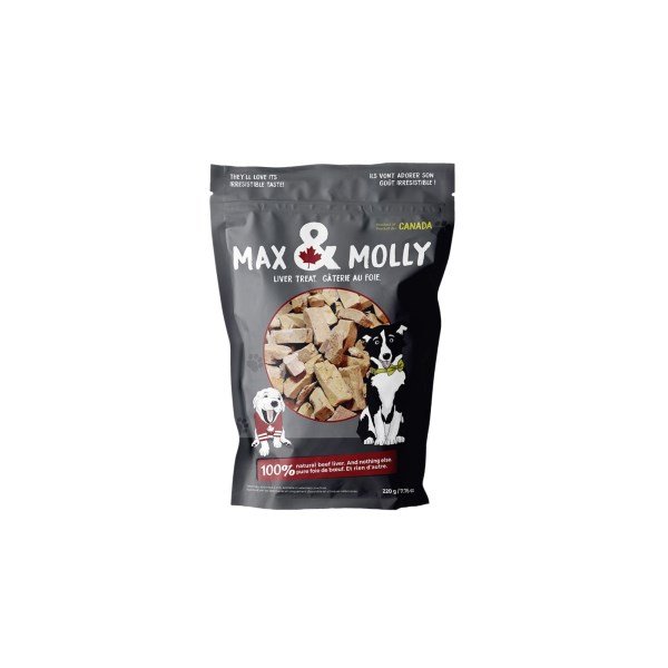 Max & Molly Freeze Dried Beef Liver Treats 220g