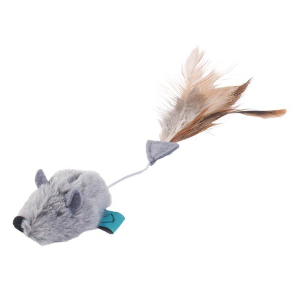 Nip-it Catnip Grey Mouse & Feather