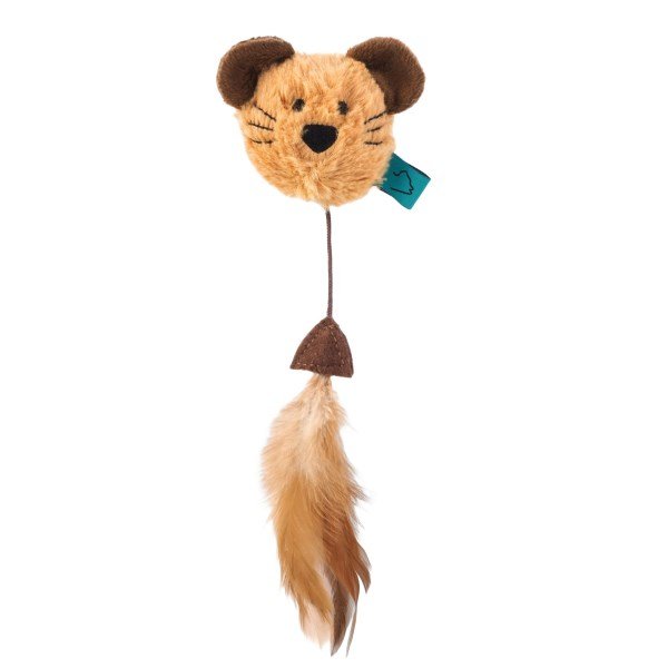 Nip-it Catnip Mouse Head & Feather
