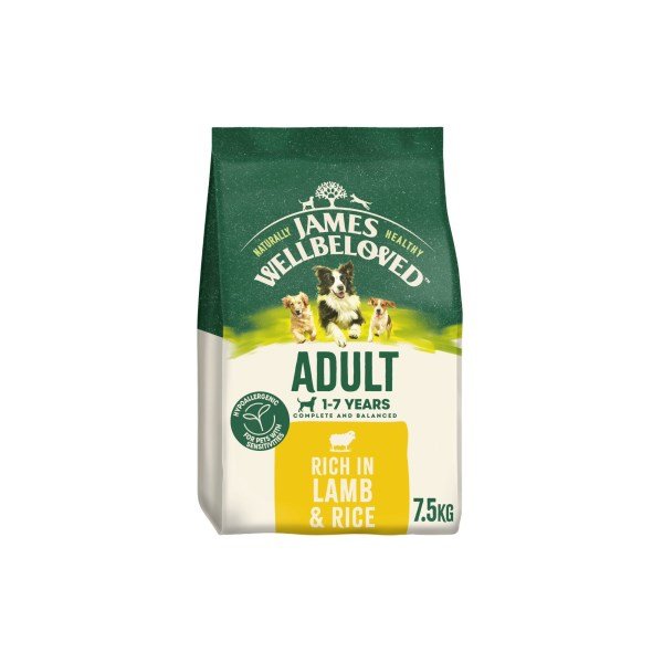 James Wellbeloved Adult Lamb & Rice 7.5kg