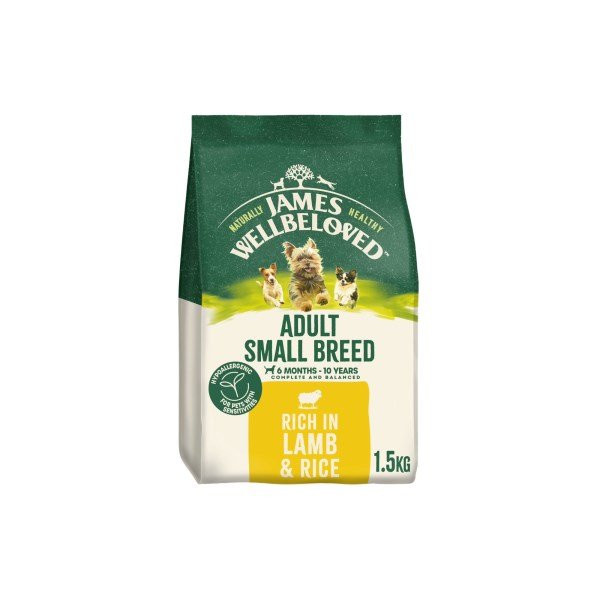 James Wellbeloved Adult Small Breed Lamb & Rice 1.5kg