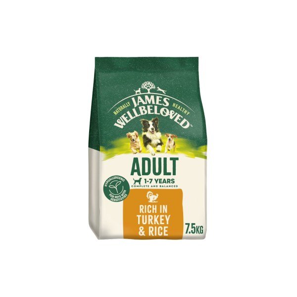 James Wellbeloved Adult Turkey & Rice 7.5kg