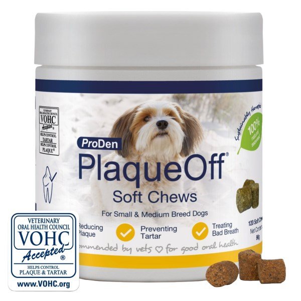 Plaque Off Dental Soft Chews for Dogs x 120