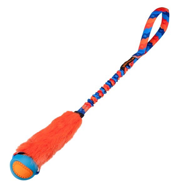 Tug-E-Nuff Fauxtastic PowerBall Bungee Tug Orange