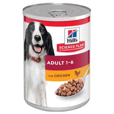 Hill's Science Plan Adult Dog Food with Chicken 370g x 12
