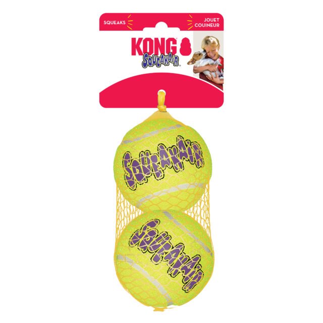 KONG Squeakair Tennis Ball Large - Pack of 2