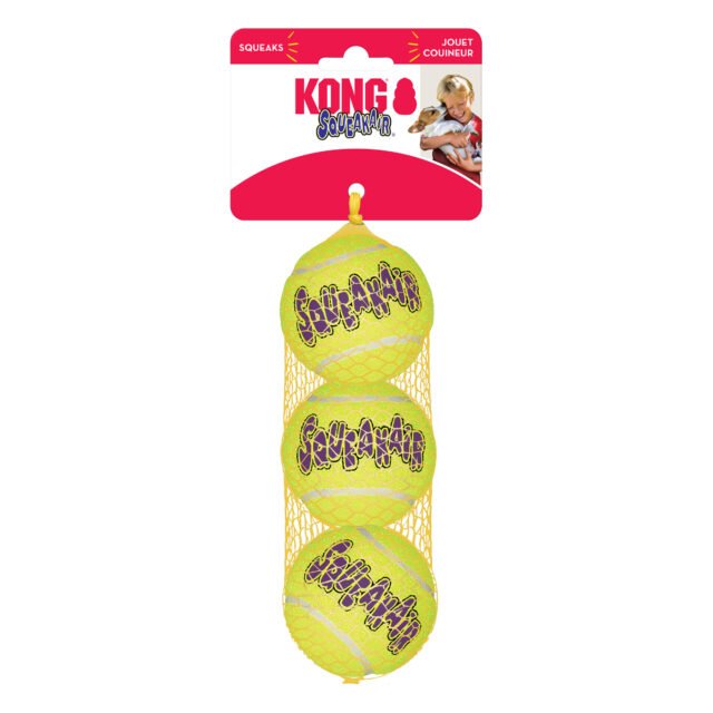 KONG Squeakair Tennis Balls Medium - Pack of 3