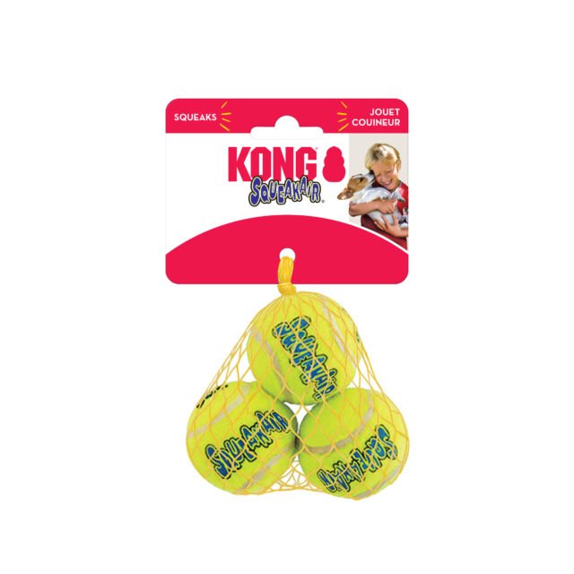 KONG Squeakair Tennis Ball Extra Small - Pack of 3