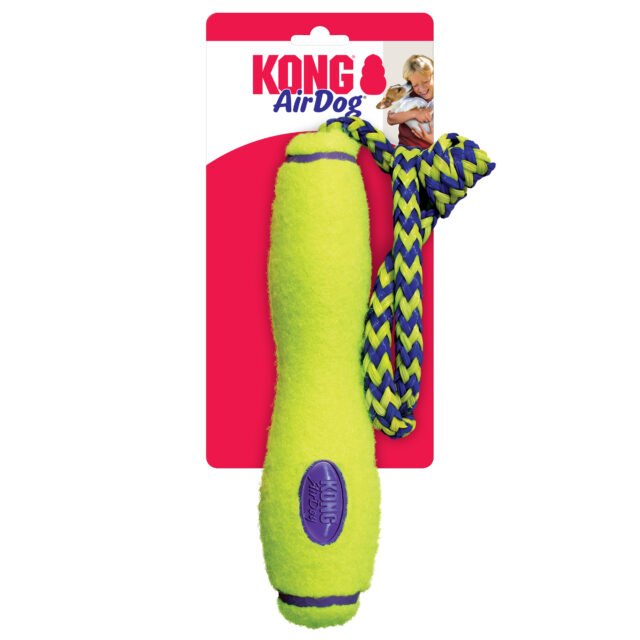 KONG Airdog Squeak Fetch Stick and Rope - Medium
