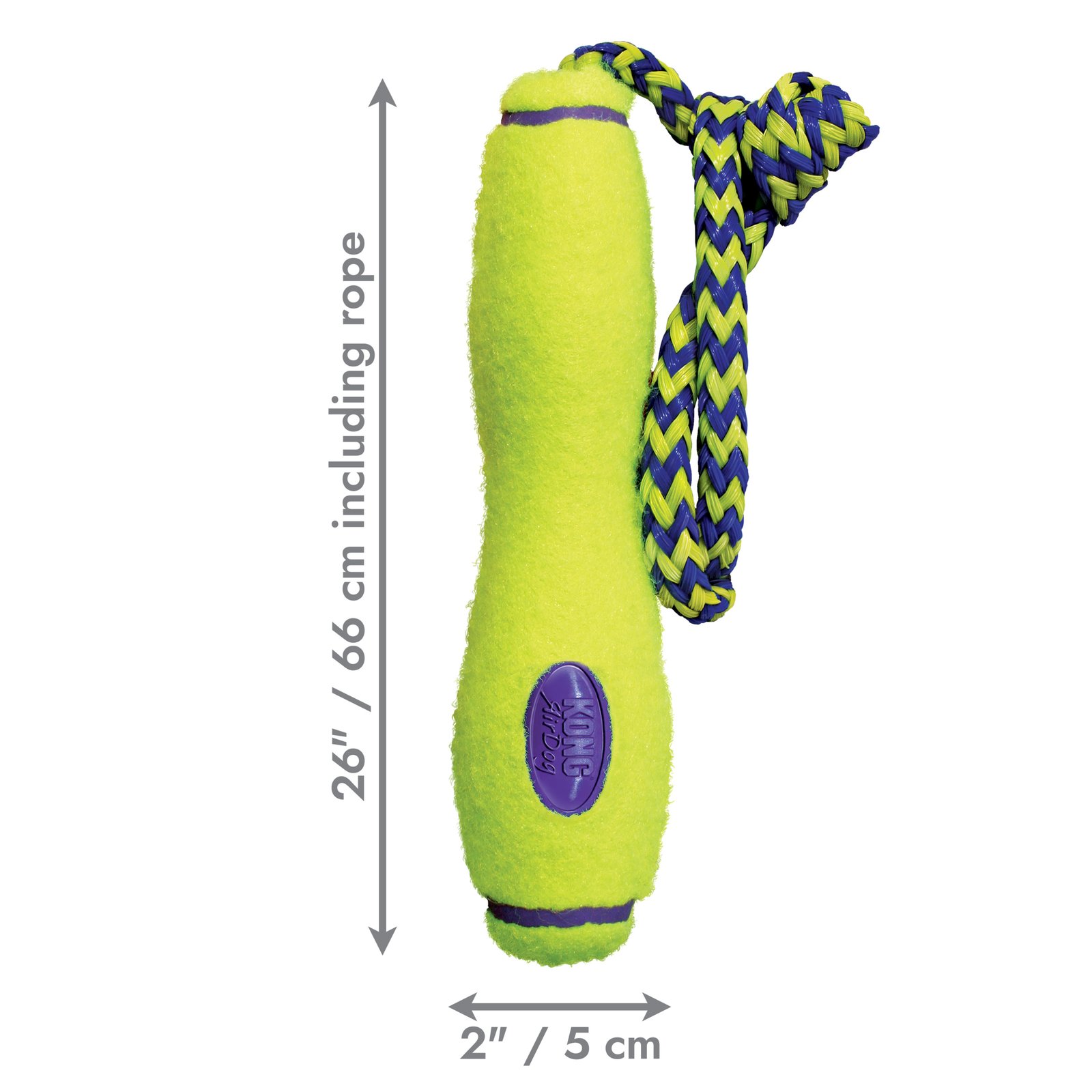 KONG Airdog Squeak Fetch Stick and Rope - Medium - The Vet Superstore