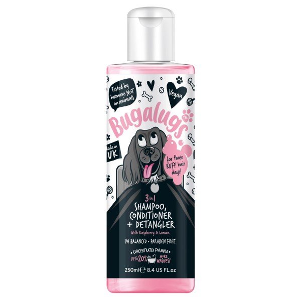 Bugalugs 3in1 Shampoo, Conditioner & Detangler 250ml x 6