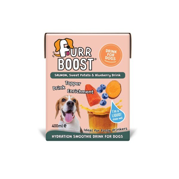 Furr Boost, Salmon, Sweet Potato and Blueberry Dog Drink 400ml x 6