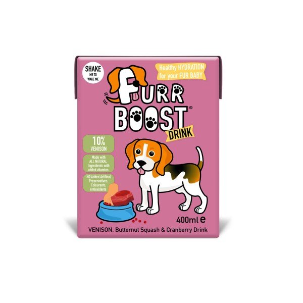 Furr Boost, Venison, Butternut Squash and Cranberry Dog Drink 400ml x 6