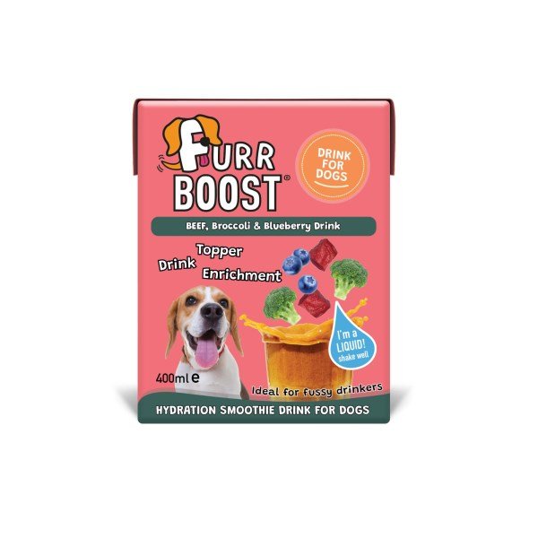 Furr Boost, Beef, Broccoli and Blueberry Dog Drink 400ml x 6