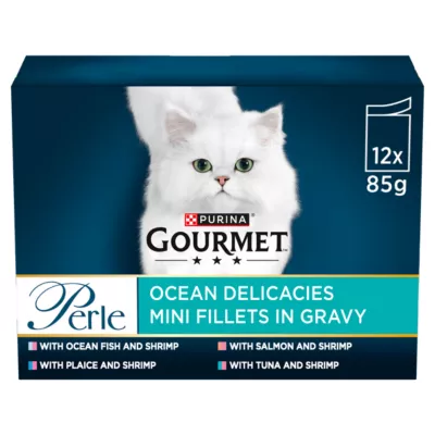 GOURMET Perle Ocean Delicacies in Gravy Wet Cat Food 12 x 85g