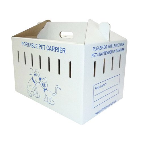 Petsavers Cardboard Pet Carriers - Two Part Carriers - Plain