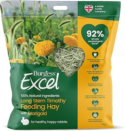 Burgess Excel Long Stem Feeding Hay with Marigold 1kg