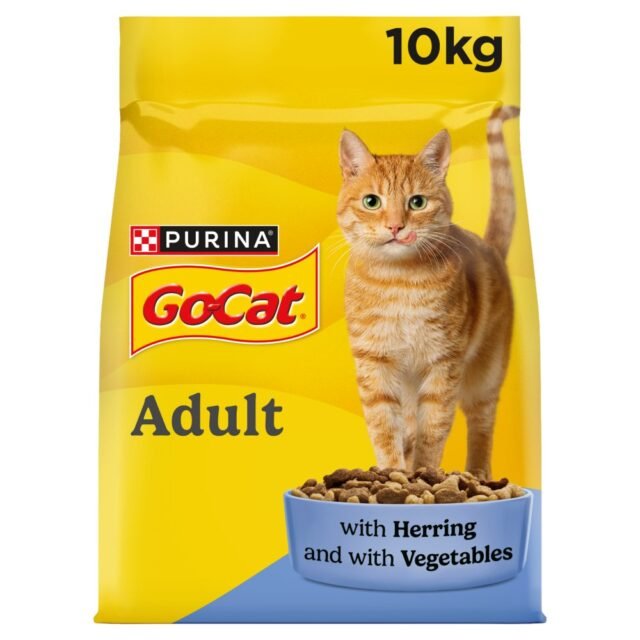 GO-CAT Adult Herring and Vegetable Dry Cat Food 10kg