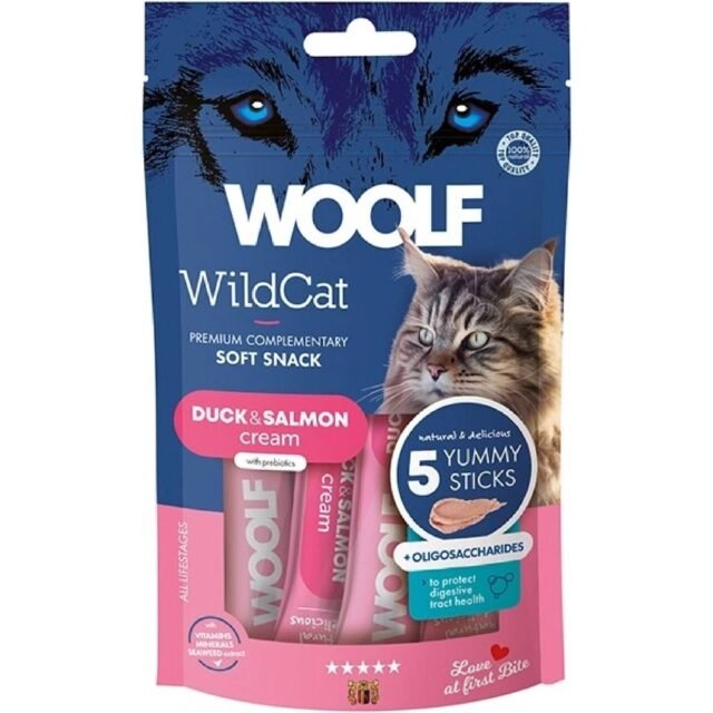 Woolf Wildcat Cream (5 pack) - Duck and Salmon